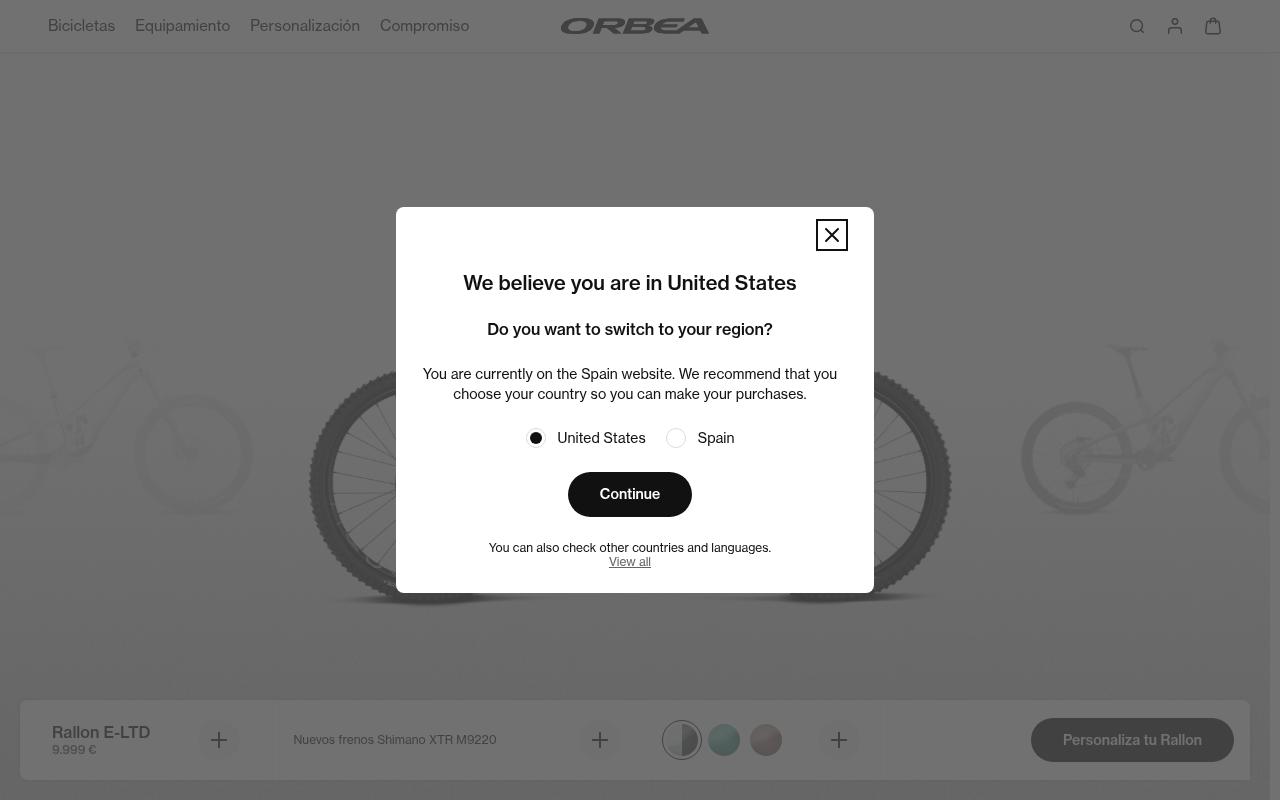 orbea.com screenshot