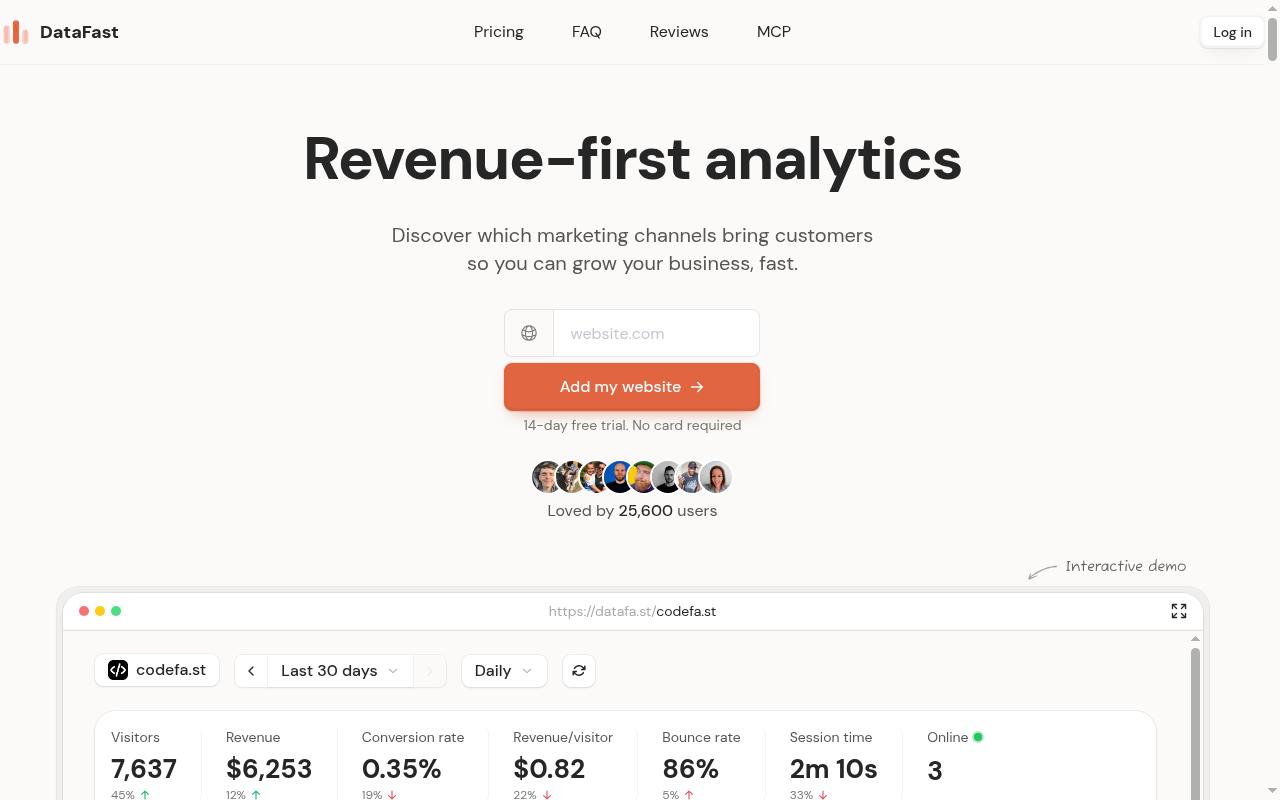 datafa.st screenshot