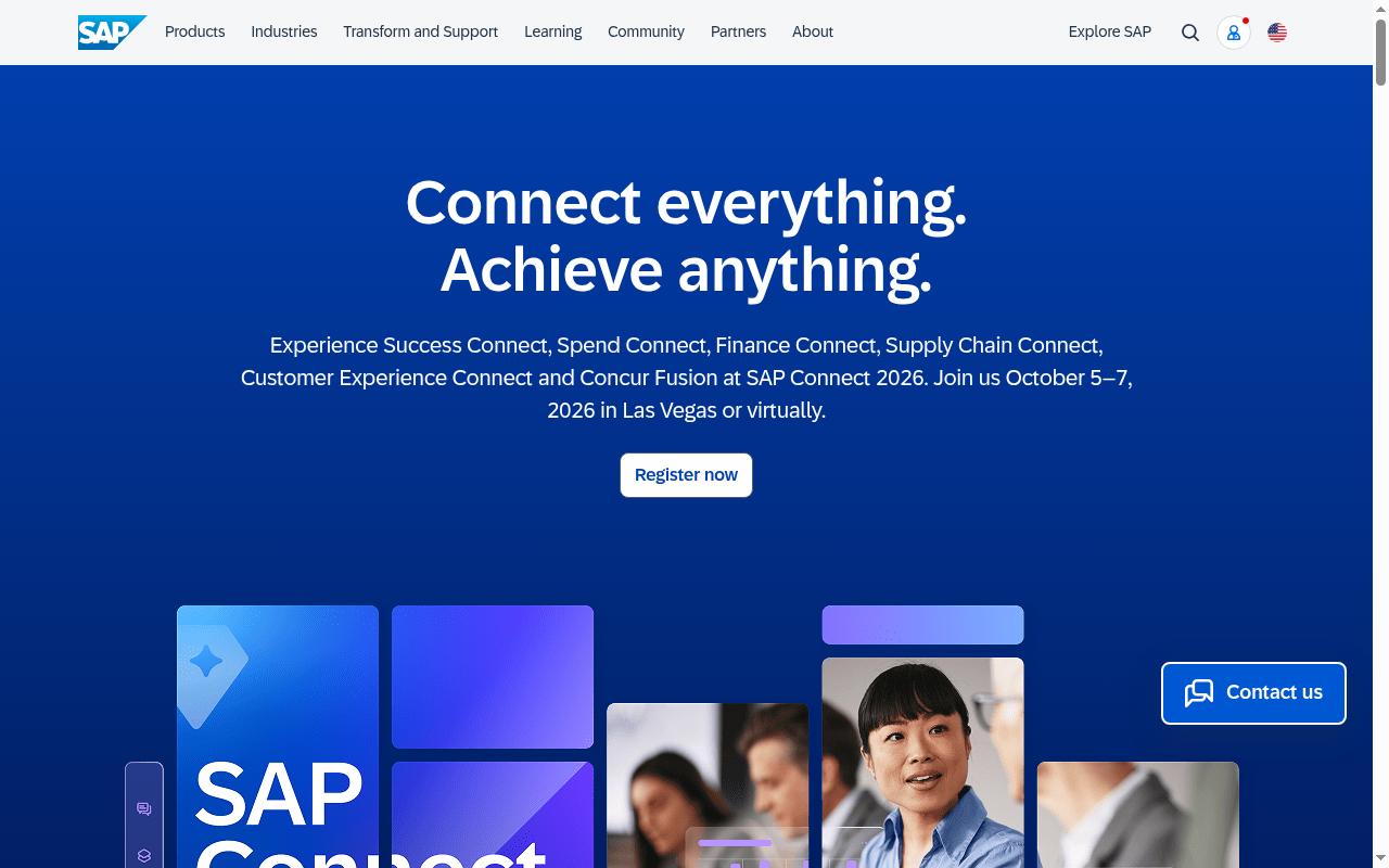 sap.com screenshot