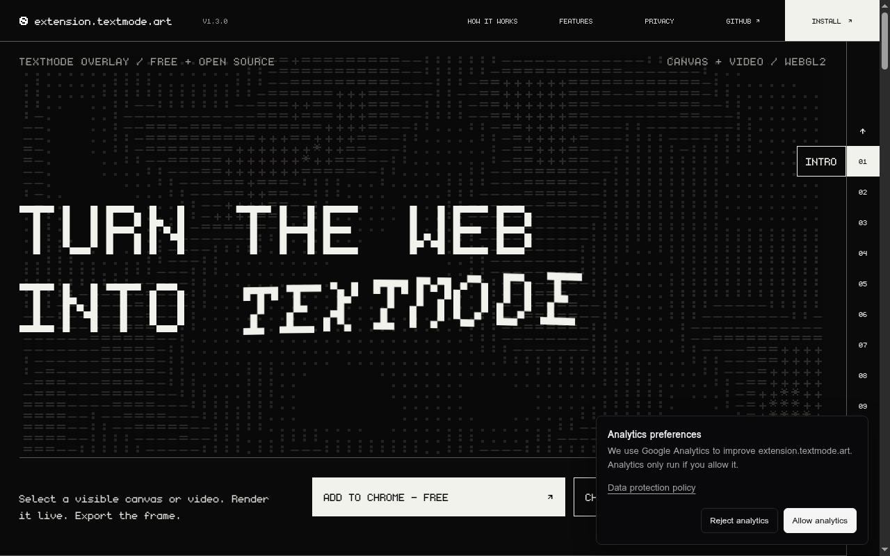 extension.textmode.art screenshot
