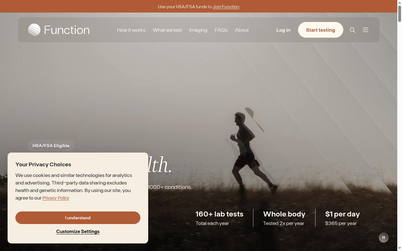 functionhealth.com screenshot