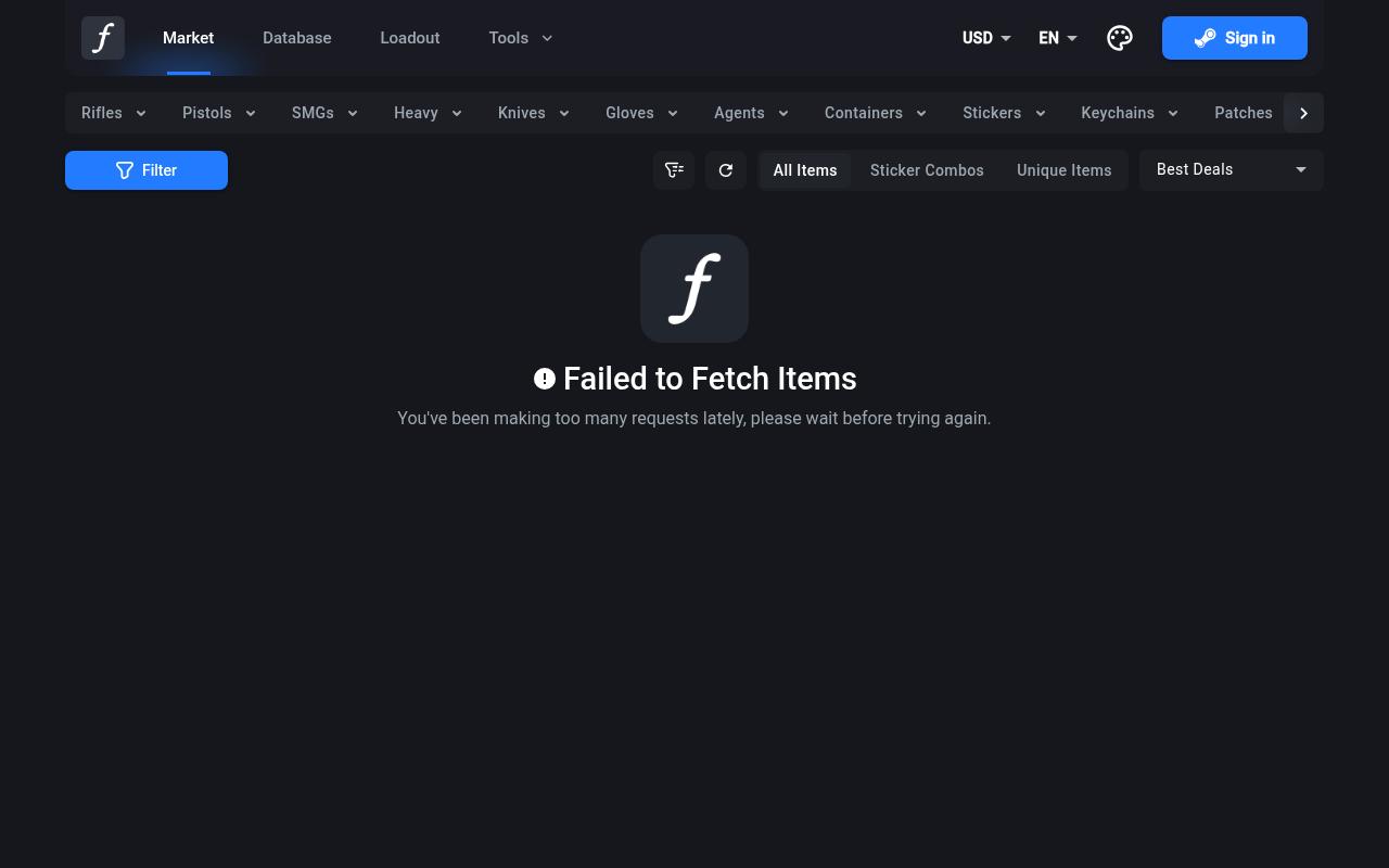 csfloat.com screenshot