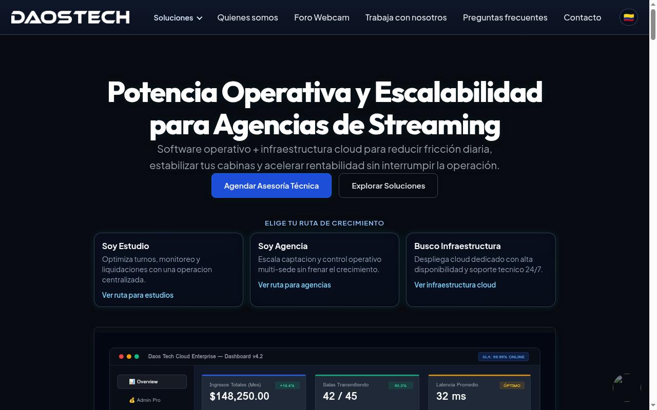 daostech.com screenshot