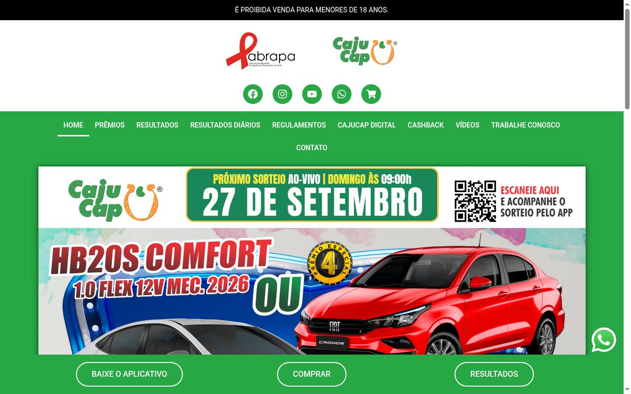 cajucap.com.br screenshot