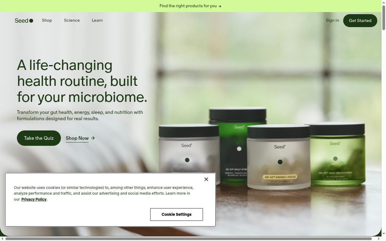 seed.com screenshot