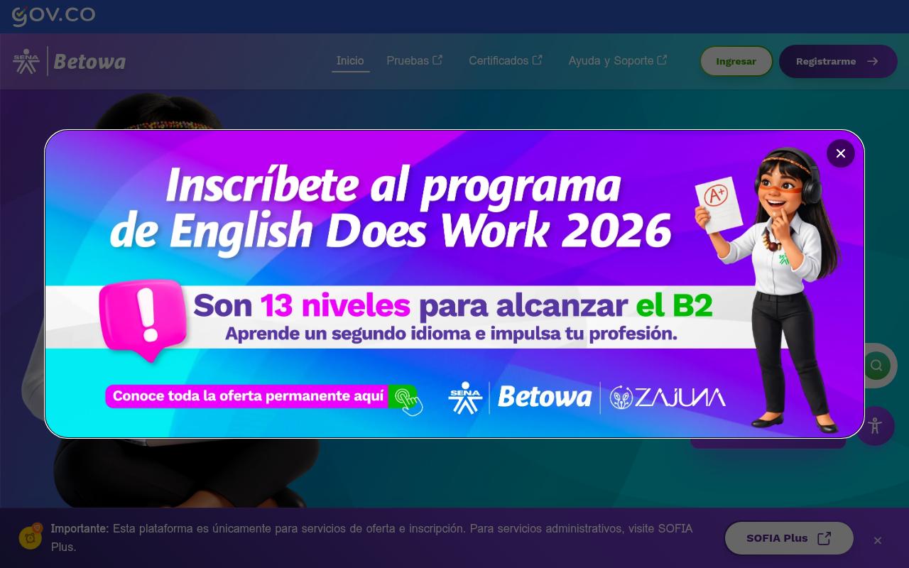 betowa.sena.edu.co screenshot