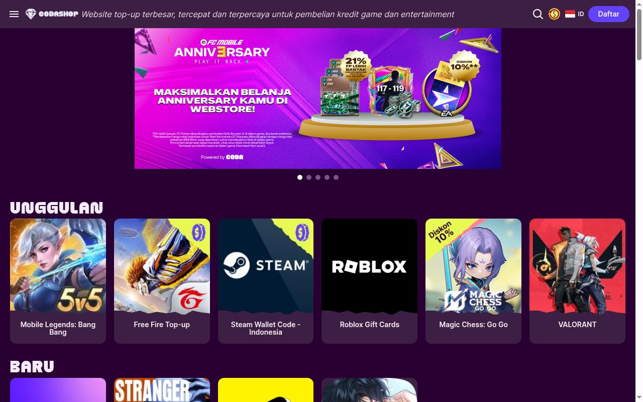 codashop.com screenshot