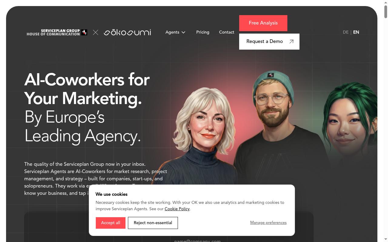 serviceplan-agents.com screenshot