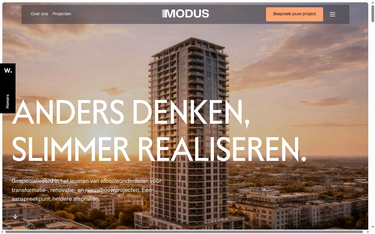 modusprojects.nl screenshot