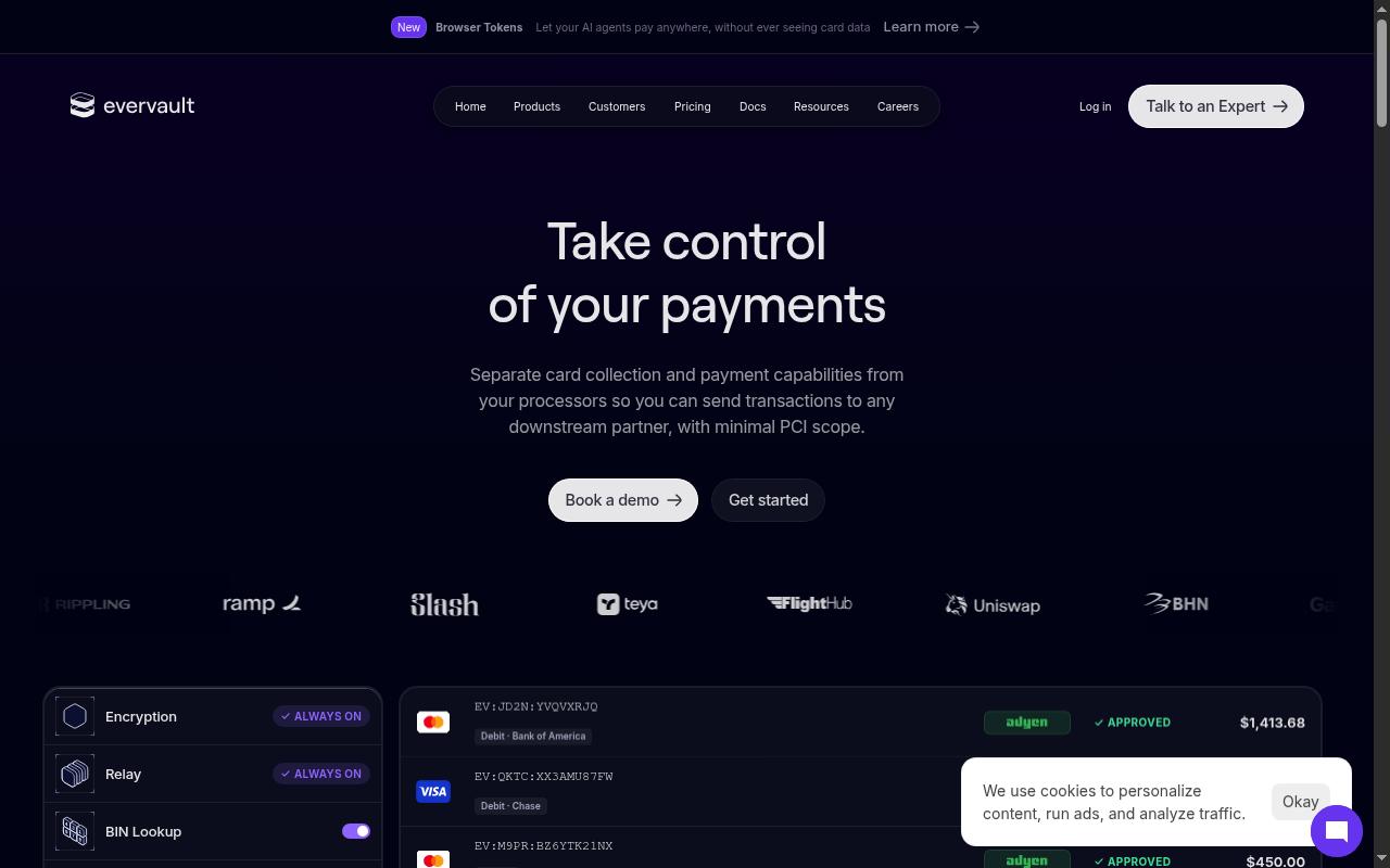 evervault.com screenshot