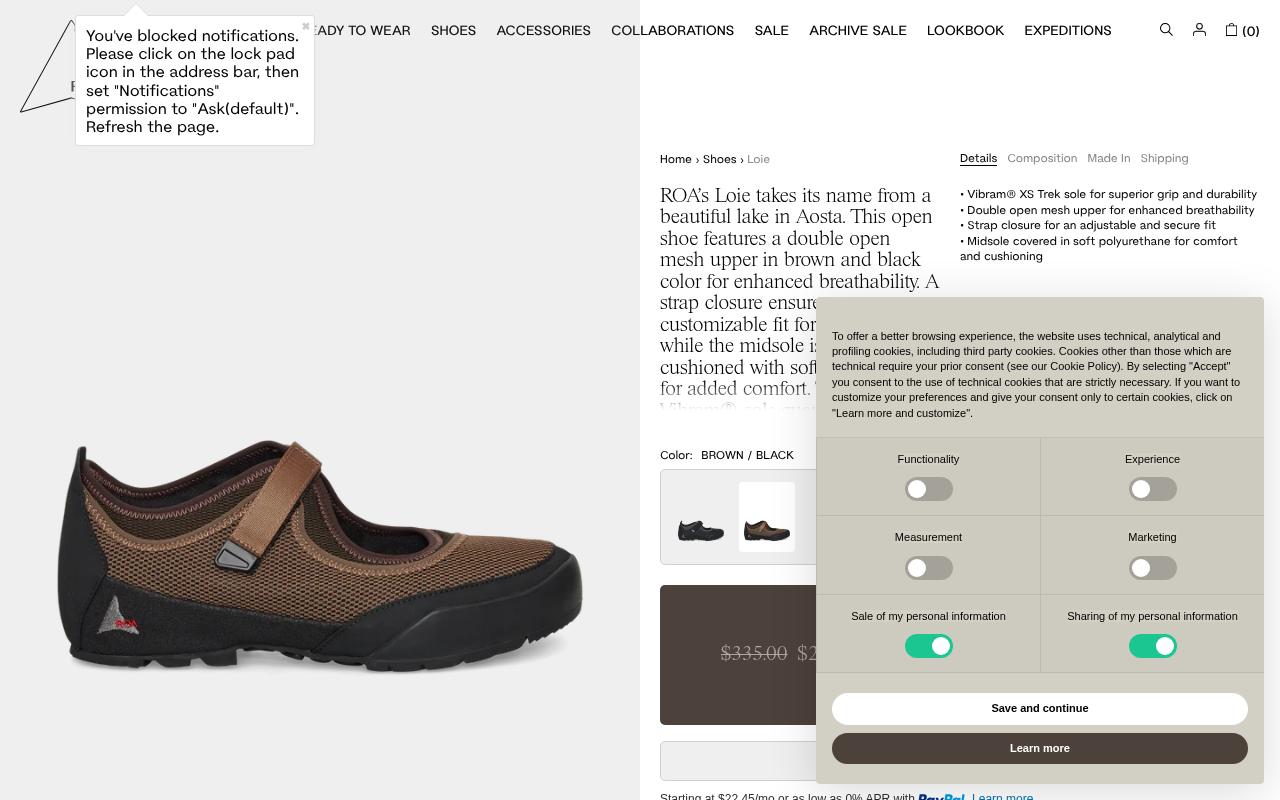 roa-hiking.com screenshot