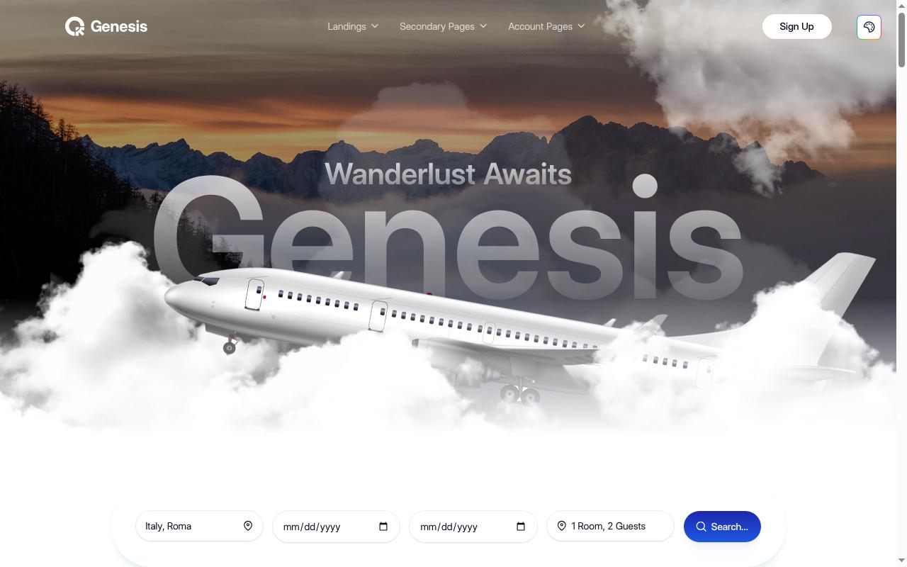 genesis.primereact.org screenshot