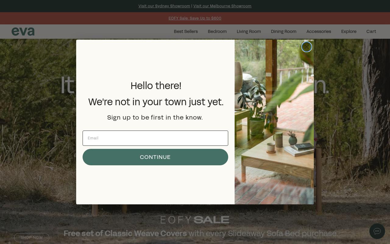 eva.com.au screenshot