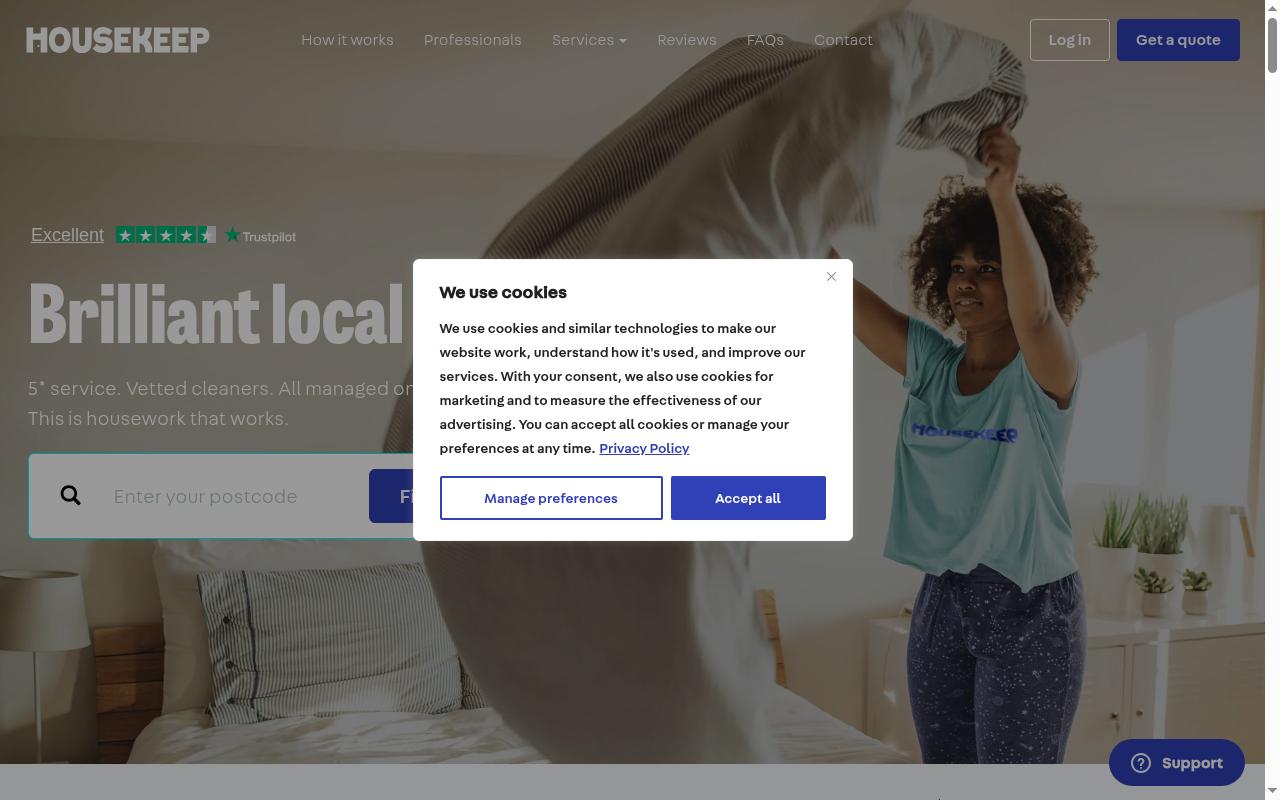 housekeep.com screenshot