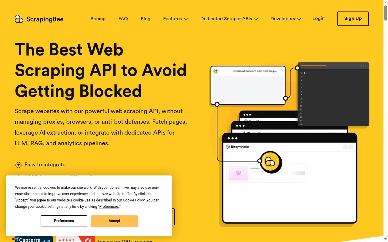 scrapingbee.com screenshot