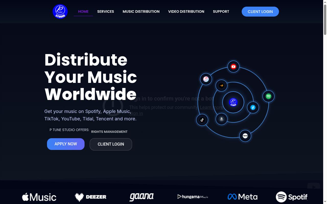 ptunestudio.com screenshot
