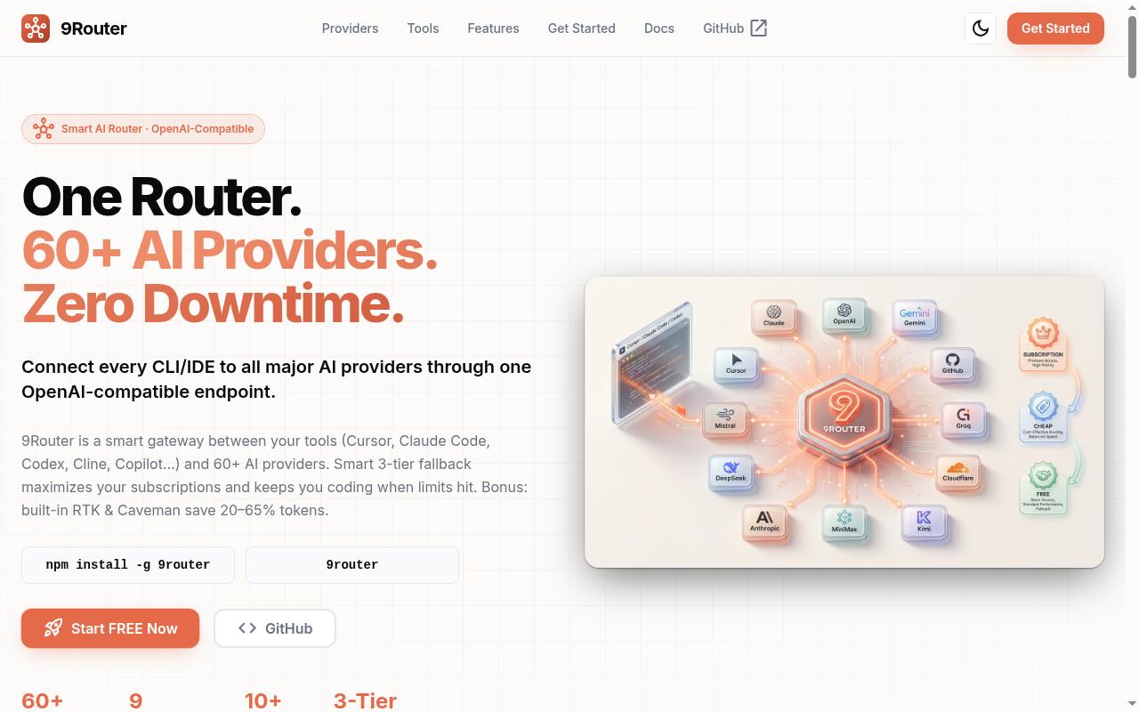 9router.com screenshot