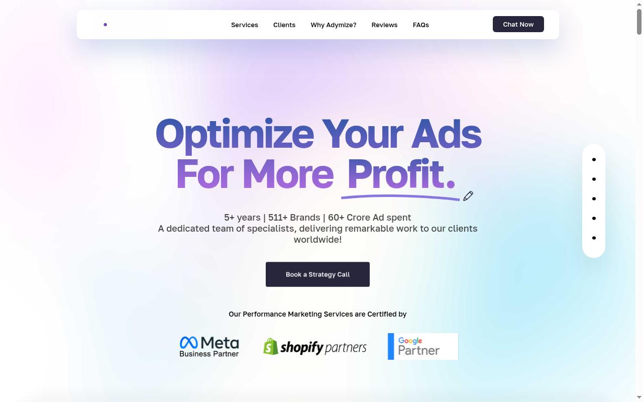 adymize.com screenshot