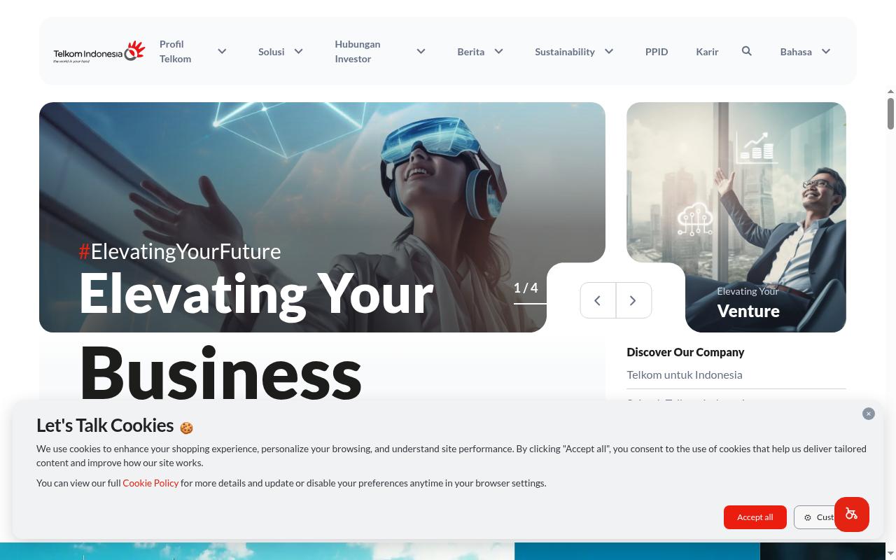 telkom.co.id screenshot