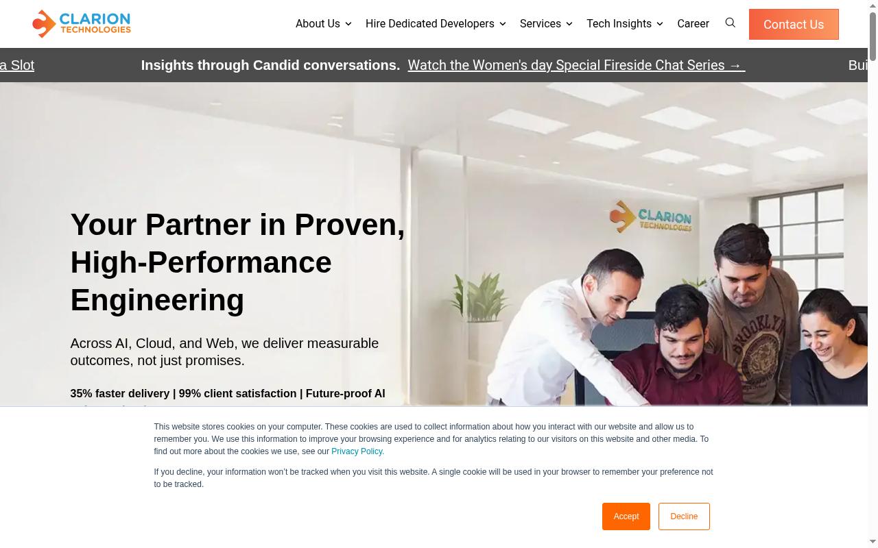 clariontech.com screenshot