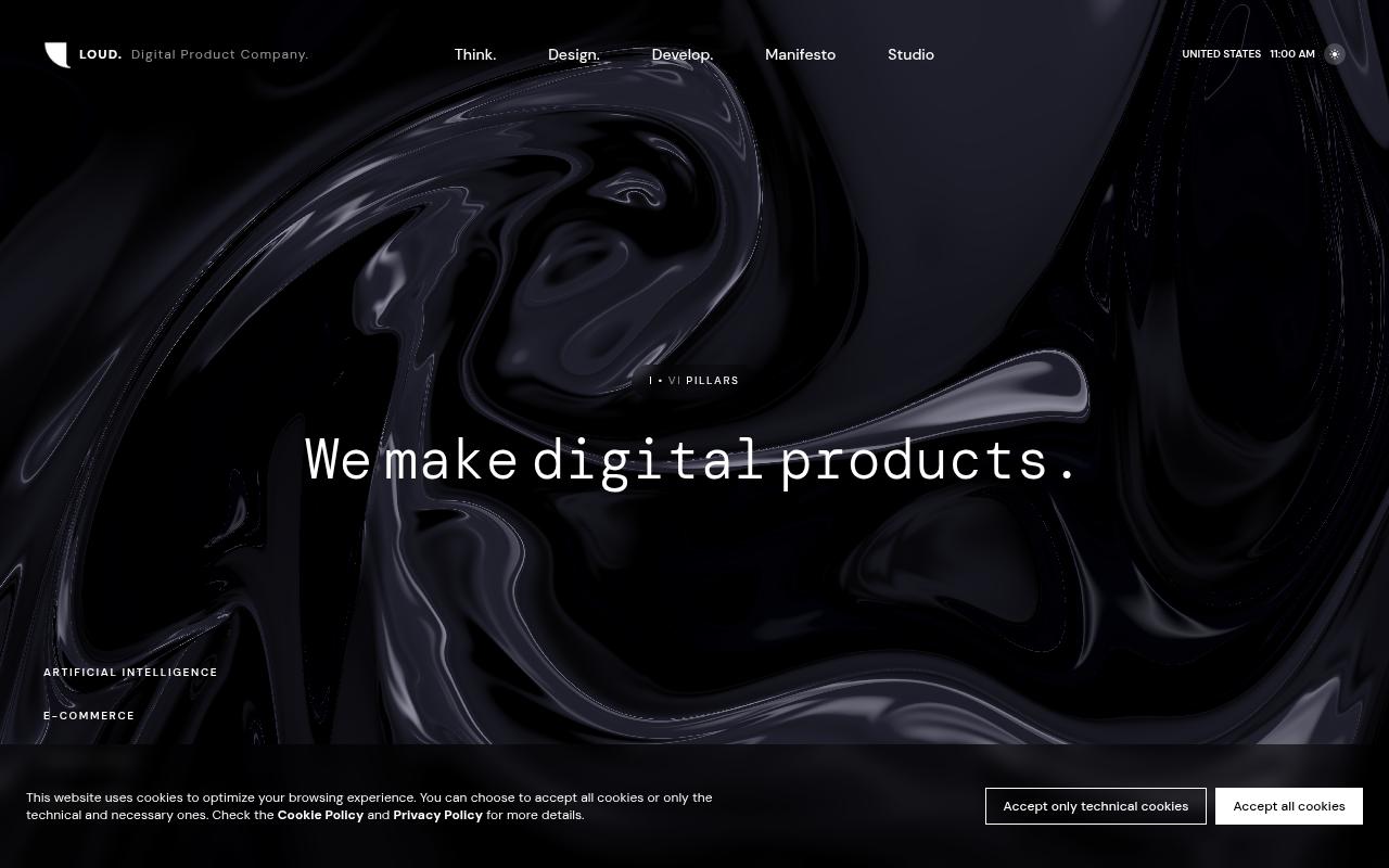 loudsrl.com screenshot