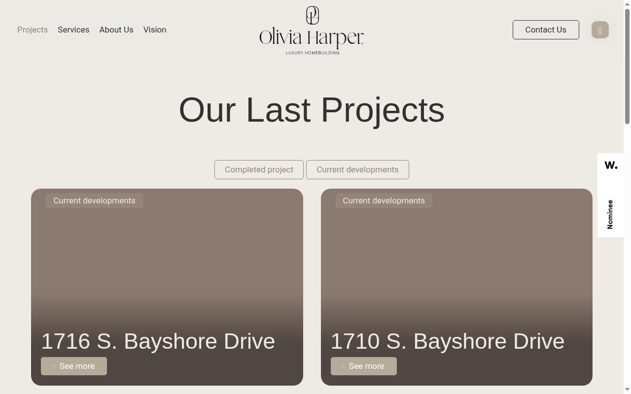 oliviaharperhomes.com screenshot